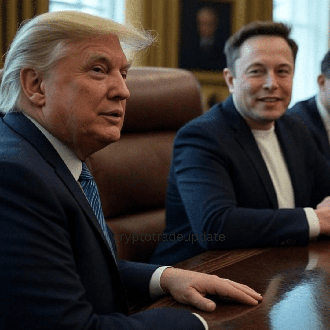 Trump and Elon Musk White House